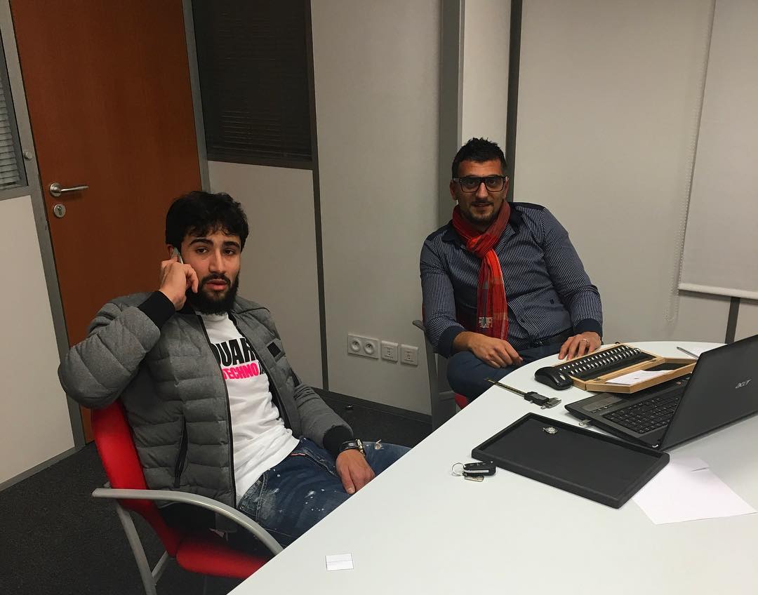 Nabil Fekir et Pascal Cisternino, réunis dans les archives du créateur.